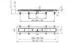 Kép LIV 650mm Linear zuhanyfolyóka, fekete