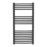 Kép m-tech StarWave 2.0 600mmx1200mm ívelt csőradiátor, fekete, EN442