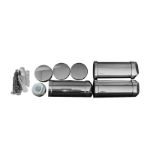 Kép m-tech StarWave 2.0 600mmx1400mm ívelt csőradiátor, króm, EN442