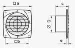 Kép Vents 100 DTH axiális faliventilátor időzítővel és páraérzékelővel szerelve