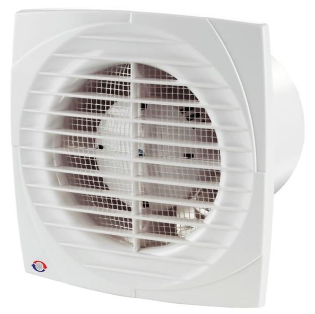Kép Vents 100 S TH axiális faliventilátor időzítővel, páraérzékelővel szerelve