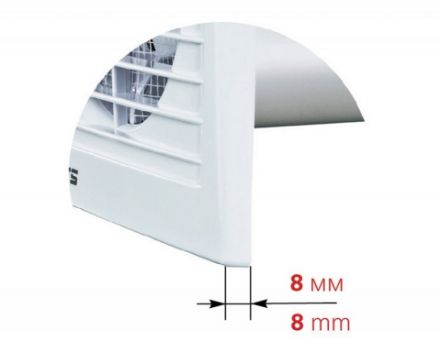 Mutassa a/az Vents 100S Szellőzőventilátor csőcsatlakozóval 100mm falra vagy mennyezetre szerelhető részleteit Kép Vents 100S Szellőzőventilátor csőcsatlakozóval 100mm falra vagy mennyezetre szerelhető