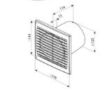 Kép Vents 125 S axiális faliventilátor