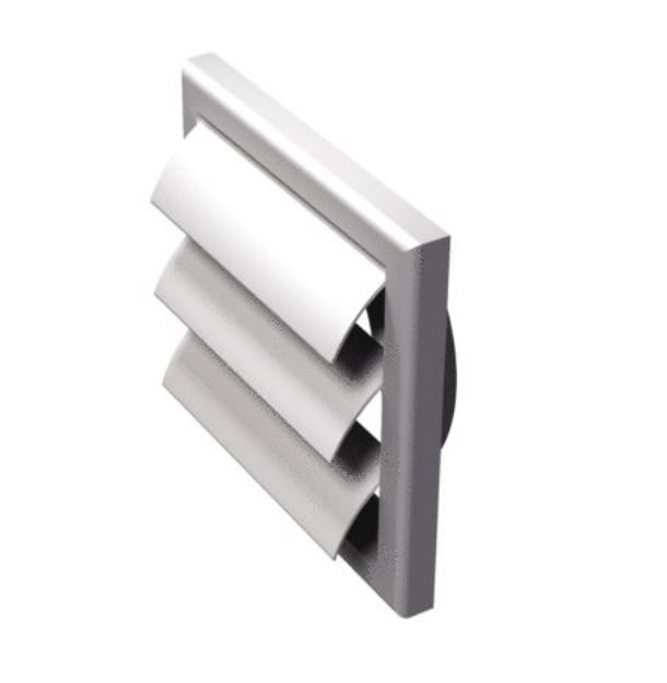 Kép Vents MV 100 VJ LIGHT OAK Szellőzőrács grav.redőnnyel, csőcsatlakozóval szerelve