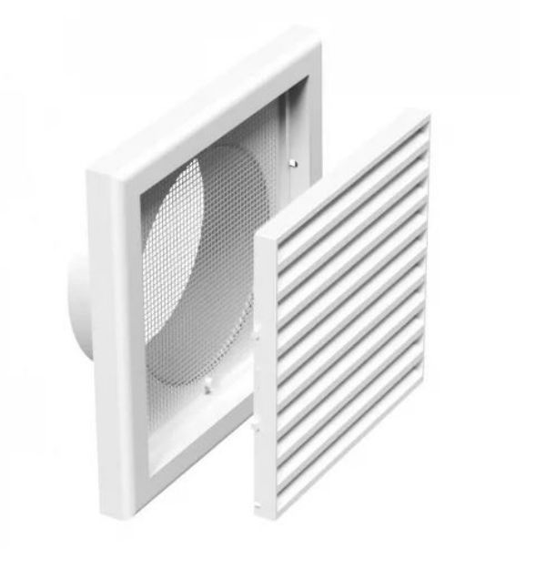 Kép Vents MV 250/150 V S műanyag szellőzőrács 250×250 D150 