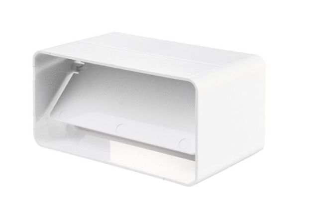 Kép Vents 5151 toldó laposcsatornához visszacsapószeleppel 55 x 110mm