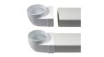 Kép Vents 521 átalakító 55 x 110 - D100/90° könyök, cső-laposcsatorna (rövid csonk)