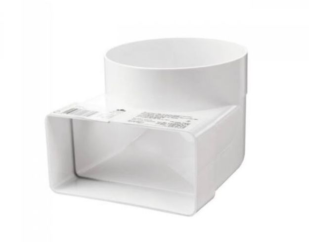 Kép Vents 823 átalakító könyök 90° 60x204/150