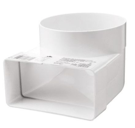 Mutassa a/az Vents (721/430) 60x120-NA100/87° könyök,függőleges,rövid csonkkal. részleteit Kép Vents (721/430) 60x120-NA100/87° könyök,függőleges,rövid csonkkal.