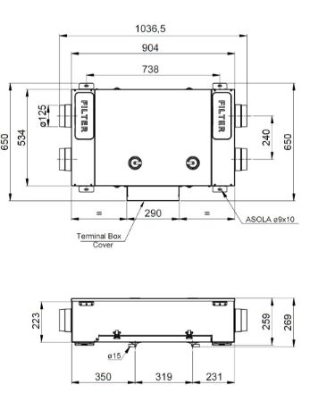 Mutassa a/az Aerauliqa QR230 E központi hővisszanyerős szellőztető, max 150m2-ig, Entalpia hőcserélővel, multifunkcionális szabályozóval részleteit Kép Aerauliqa QR230 E központi hővisszanyerős szellőztető, max 150m2-ig, Entalpia hőcserélővel, multifunkcionális szabályozóval
