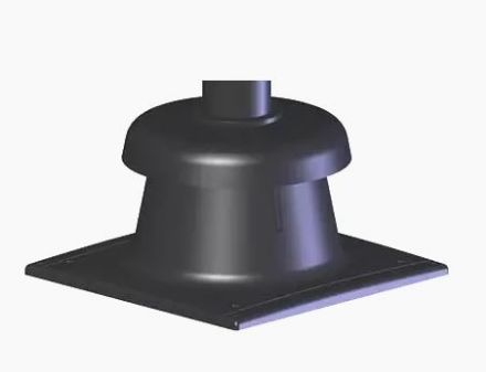Mutassa a/az Tricox Alu kürtőfedél kupak, 80mm részleteit Kép Tricox Alu kürtőfedél kupak, 80mm