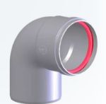 Kép Tricox Alu D80 könyök, 90°