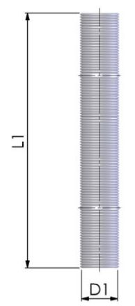 Mutassa a/az Tricox D80 PP flexibilis cső, 12,5m részleteit Kép Tricox D80 PP flexibilis cső, 12,5m