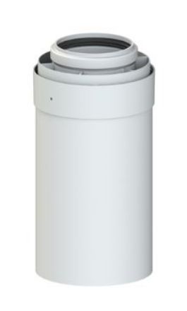 Mutassa a/az Tricox PPs/Alu D80/125 hosszabbító, 250mm részleteit Kép Tricox PPs/Alu D80/125 hosszabbító, 250mm
