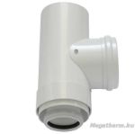 Kép Tricox PAEE50C egyenes ellenőrző idom PPs/Alu 60/100mm