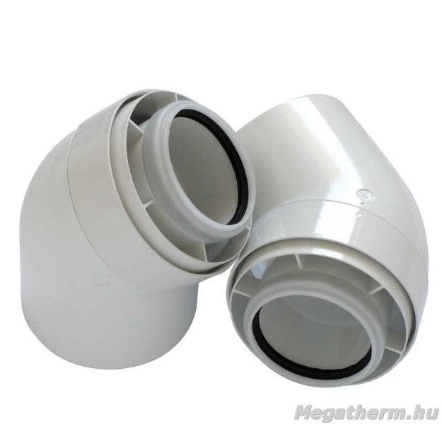 Kép Tricox PAKÖ052 könyök idom 45° szett PPs/Alu 110/160mm