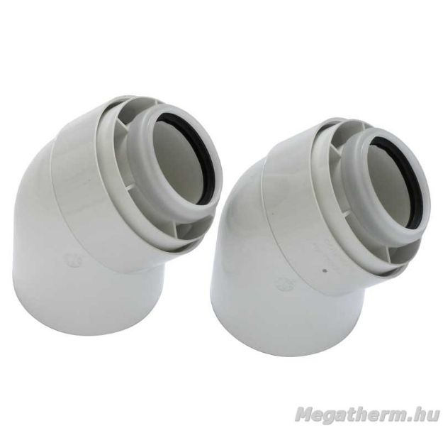Kép Tricox PAKÖ502C 45° könyök idom szett PPs/Alu 60/100mm