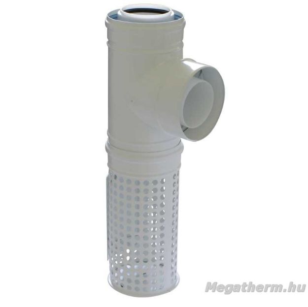Kép Tricox PAKT60 kültéri T-idom levegő kosárral PPs/Alu 80/125mm