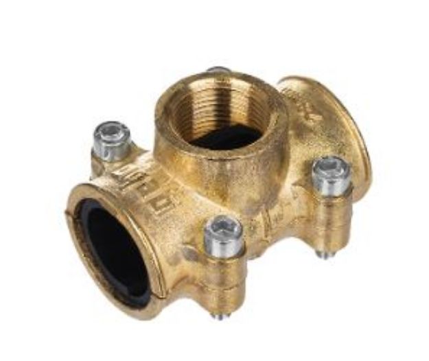 Kép Gebobrass 22mm x 1/2˝ MB - megfúróbilincs sárgaréz