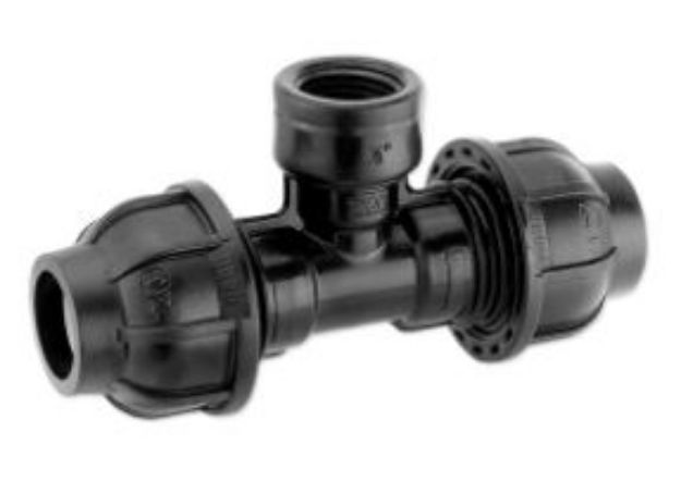 Kép Geboplast PTI 1/2˝x20mm KPE belsőmenetes T-idom