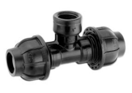 Mutassa a/az Geboplast PTI 3˝x90mm KPE belsőmenetes T-idom részleteit Kép Geboplast PTI 3˝x90mm KPE belsőmenetes T-idom