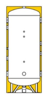 Mutassa a/az Heizer ACR2CH, 200 L-es álló puffertároló folyadékhűtőhöz, passzivált szénacél tároló részleteit Kép Heizer ACR2CH, 200 L-es álló puffertároló folyadékhűtőhöz, passzivált szénacél tároló