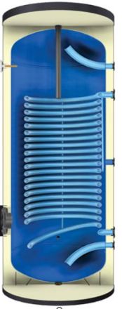 Mutassa a/az Heizer BSE 1003, 1000 L-es álló indirekt tároló, egy emelt felületű hőcserélővel, hőszivattyúhoz, szigetelés nélkül részleteit Kép Heizer BSE 1003, 1000 L-es álló indirekt tároló, egy emelt felületű hőcserélővel, hőszivattyúhoz, szigetelés nélkül