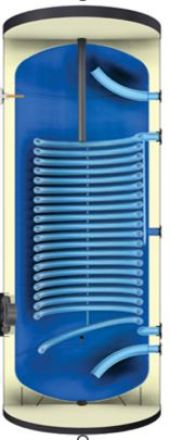 Mutassa a/az Heizer BSE 163, 160 L-es álló indirekt tároló, egy emelt felületű hőcserélővel, hőszivattyúhoz részleteit Kép Heizer BSE 163, 160 L-es álló indirekt tároló, egy emelt felületű hőcserélővel, hőszivattyúhoz