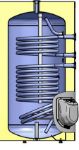 Kép Heizer BSFVI 502, 500 L-es álló indirekt tároló, két hőcserélővel, 3KW fűtőbetéttel, fix szigeteléssel