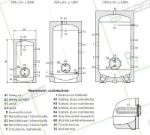 Kép Heizer BSX-5 500 L-es álló zománcozott indirekt tároló, kivehető inox hőcserélővel