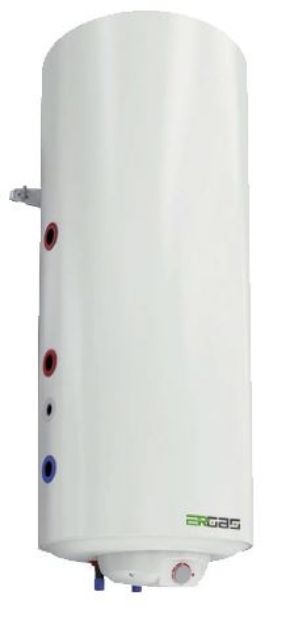 Kép Heizer Plus 80, 80 L-es fali indirekt tároló, 1,5 kW elektromos fűtőbetéttel, 1 fix hőcserélő(jobb oldali csatlakozásokkal)