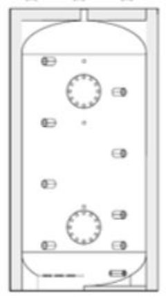 Mutassa a/az Heizer PUS 3000, 3000 L-es puffertároló, szigeteléssel részleteit Kép Heizer PUS 3000, 3000 L-es puffertároló, szigeteléssel