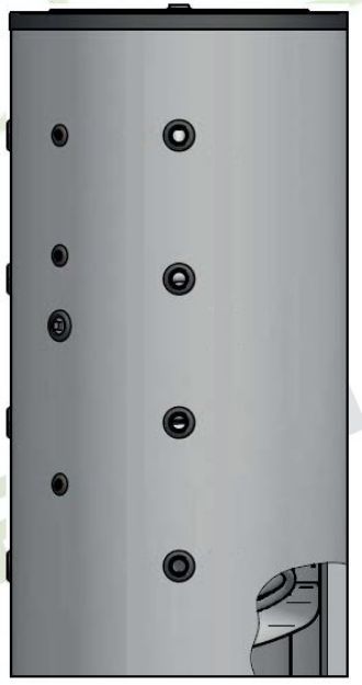 Kép Heizer PUS 302, 300 L-es puffertároló, 10 csonkkal