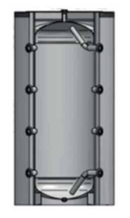 Mutassa a/az Heizer PUS 302, 300 L-es puffertároló, 10 csonkkal részleteit Kép Heizer PUS 302, 300 L-es puffertároló, 10 csonkkal