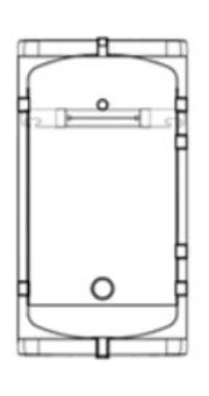 Mutassa a/az Heizer PUST 80, 80 L-es fali puffertároló, szigeteléssel részleteit Kép Heizer PUST 80, 80 L-es fali puffertároló, szigeteléssel