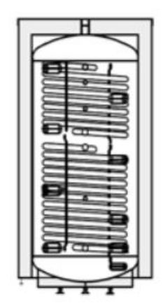 Mutassa a/az Heizer PUWD 1500, 1500 L-es álló puffertároló, 2 hőcserélővel, szigeteléssel részleteit Kép Heizer PUWD 1500, 1500 L-es álló puffertároló, 2 hőcserélővel, szigeteléssel
