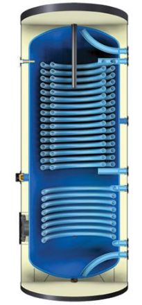 Mutassa a/az Heizer SOH 303, 300 L-es álló indirekt tároló, 2 hőcserélővel, fix szigeteléssel részleteit Kép Heizer SOH 303, 300 L-es álló indirekt tároló, 2 hőcserélővel, fix szigeteléssel