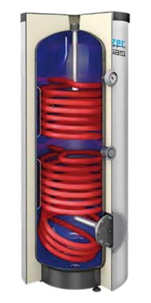 Mutassa a/az Heizer SOI-A- 250, 250 L-es álló indirekt tároló, 2 hőcserélővel, fix szigeteléssel részleteit Kép Heizer SOI-A- 250, 250 L-es álló indirekt tároló, 2 hőcserélővel, fix szigeteléssel