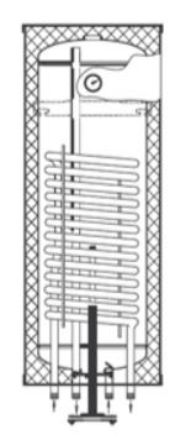 Mutassa a/az Heizer SW 120, 120 L-es szögletes fali indirekt tároló, 1 hőcserélővel részleteit Kép Heizer SW 120, 120 L-es szögletes fali indirekt tároló, 1 hőcserélővel