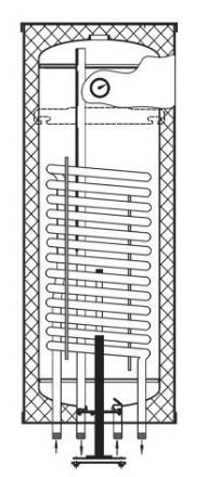 Mutassa a/az Heizer SW-E-100 100 L-es indirekt tároló falikazánhoz, fali szögletes, 2kW fűtőbetéttel részleteit Kép Heizer SW-E-100 100 L-es indirekt tároló falikazánhoz, fali szögletes, 2kW fűtőbetéttel