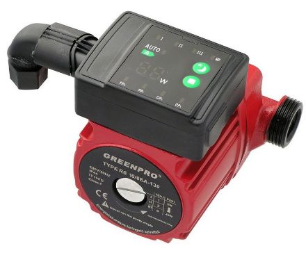 Mutassa a/az GREENPRO RS15/6EA-130 A-energiaosztályú, fűtési keringető szivattyú, készülékszivattyú részleteit Kép GREENPRO RS15/6EA-130 A-energiaosztályú, fűtési keringető szivattyú, készülékszivattyú