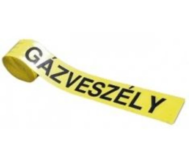 Kép Jelzőszalag, gáz (10cm/100m)