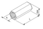 Kép Fischer VM 8x30mm hatlapú hosszabbító (079690)