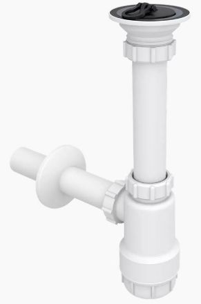 Mutassa a/az McAlpine 5/4˝- NA32 műanyag mosdószifon leeresztő szeleppel részleteit Kép McAlpine 5/4˝- NA32 műanyag mosdószifon leeresztő szeleppel