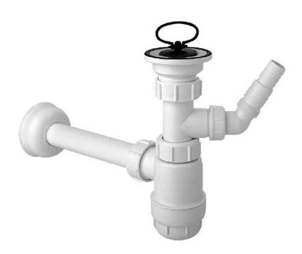 Mutassa a/az McAlpine 5/4˝- NA32 műanyag mosdószifon mosógép csatlakozóval részleteit Kép McAlpine 5/4˝- NA32 műanyag mosdószifon mosógép csatlakozóval