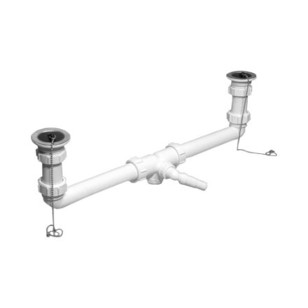 Mutassa a/az McAlpine 6/4˝- NA40 mosogató iker csatlakozóval, állítható magaságú, leeresztőszeleppel részleteit Kép McAlpine 6/4˝- NA40 mosogató iker csatlakozóval, állítható magaságú, leeresztőszeleppel