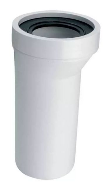Kép McAlpine NA110 egyenes WC bekötő idom, L=260mm