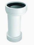 Kép McAlpine NA110 excenteres WC bekötő idom 20mm eltolással, lamellázott, L=260mm
