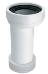 Kép McAlpine NA110 egyenes WC bekötő idom  lamellázott, L=260mm