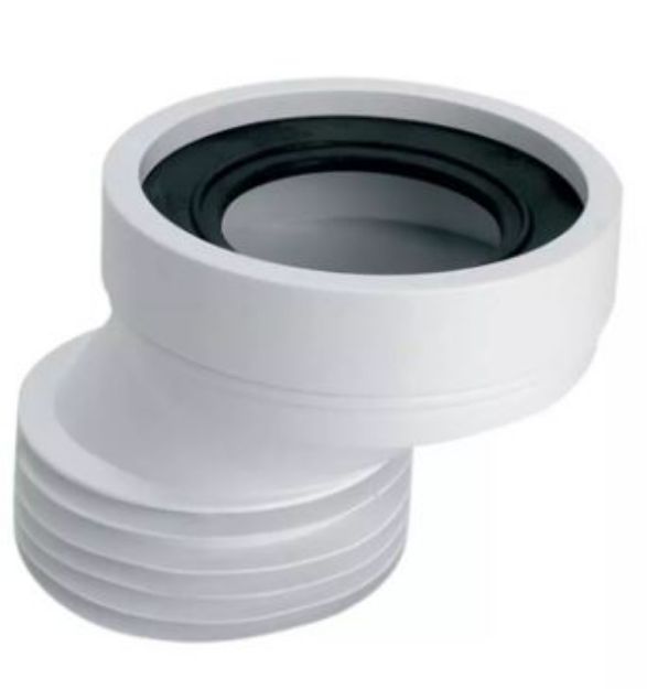 Kép McAlpine NA110 egyenes WC bekötő idom, L=120mm
